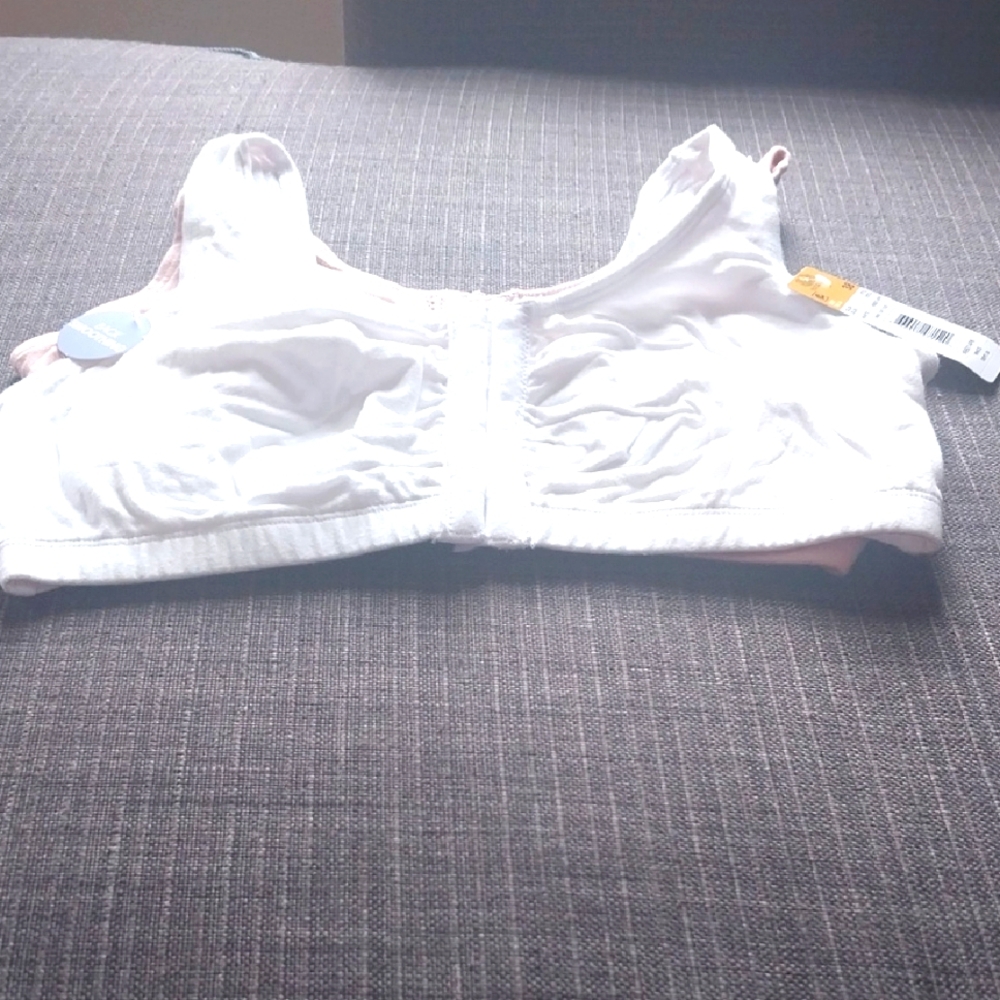 White & Pink Women's Intimate Bra